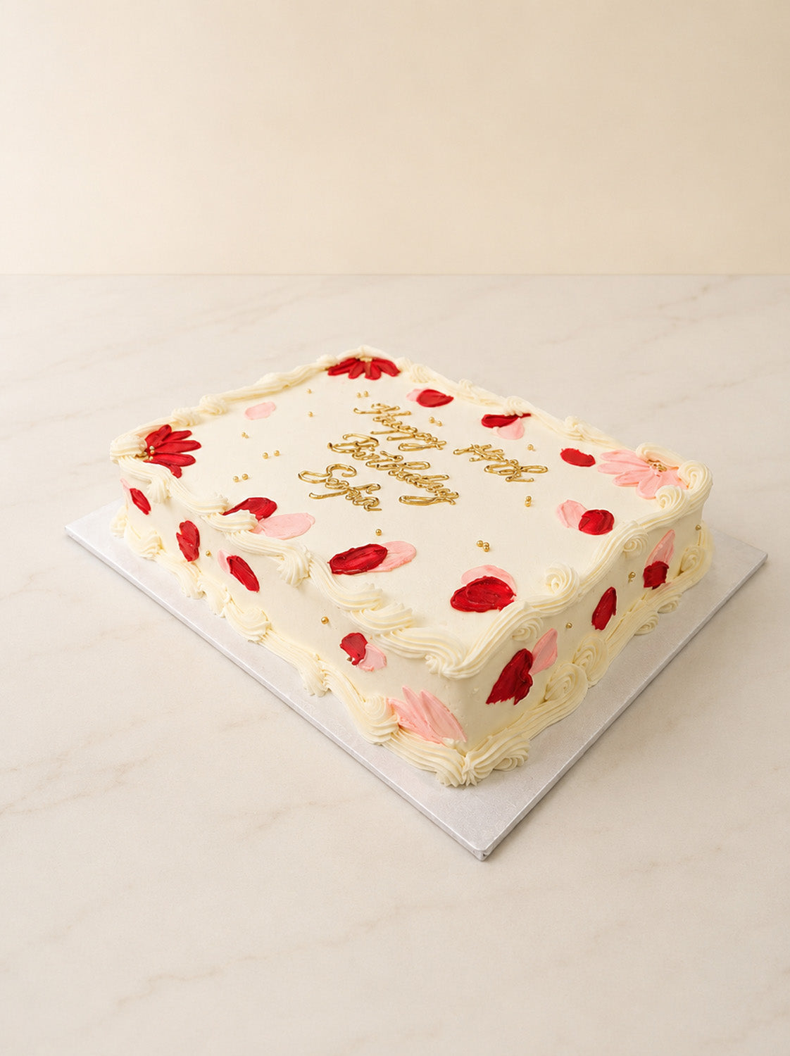 Romantic Rose Birthday Cakes