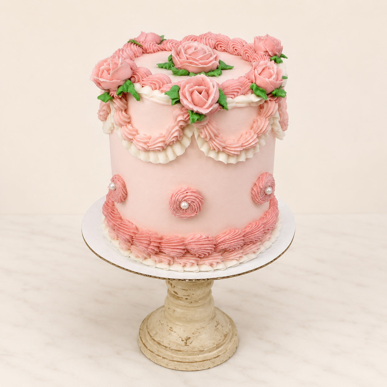 Romantic Rose Birthday Cakes